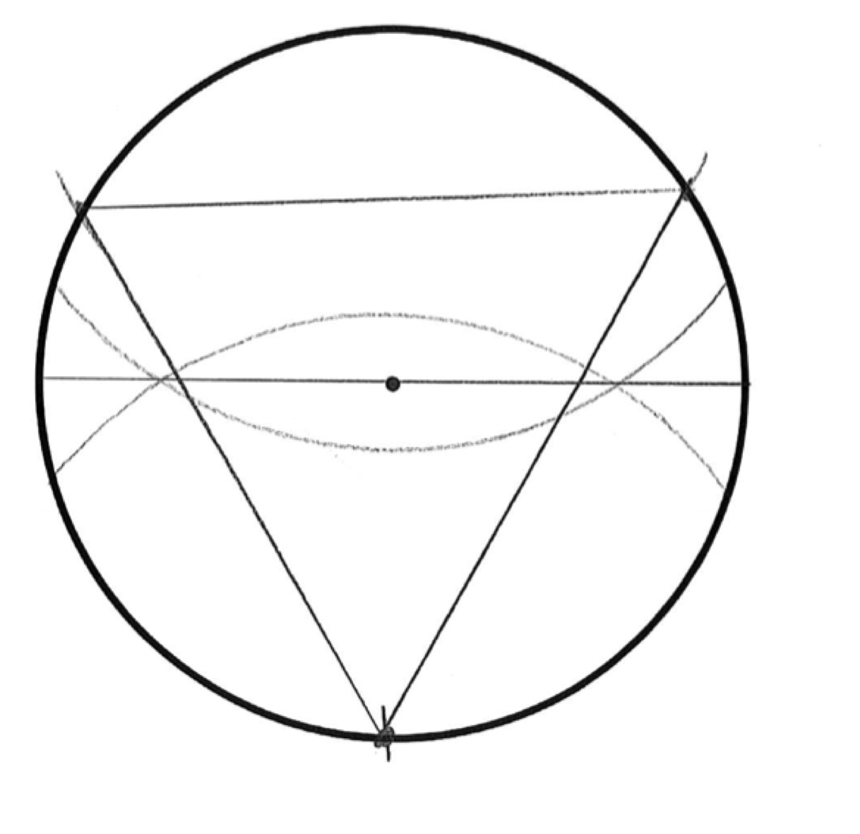 Equilateral Triangle In A Circle